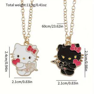 Sanrio Hello Kitty Necklace Set - Black and White